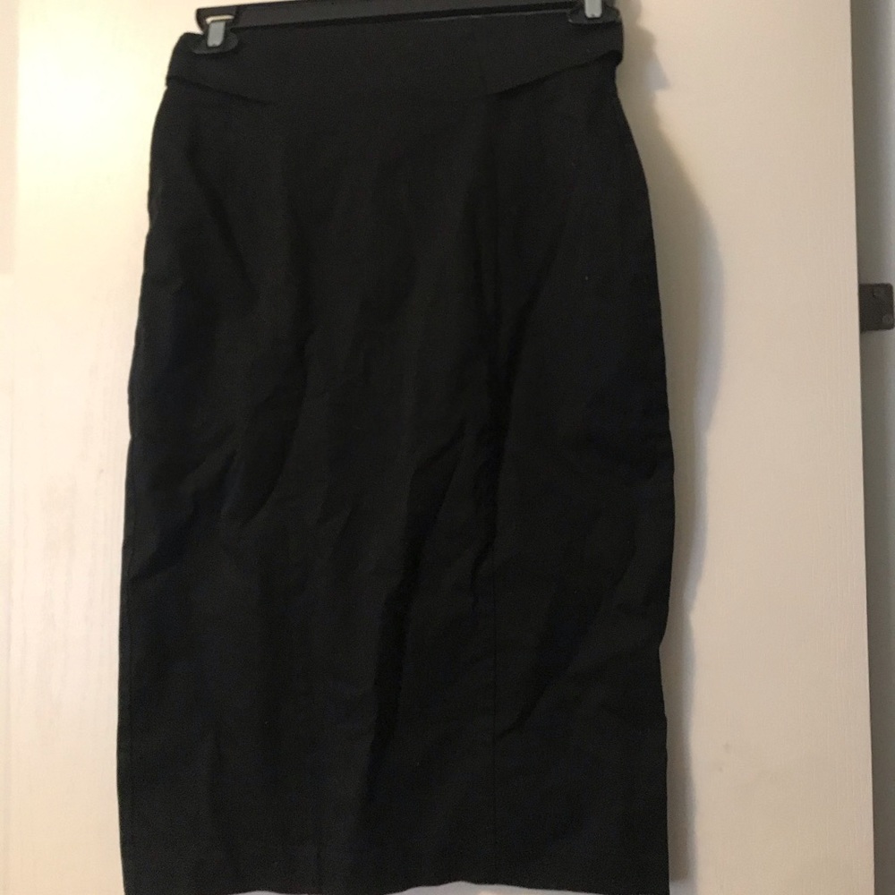 Black pencil skirt.
